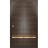 Sliding Closet Bi-fold Doors | Planum 2010 Chocolate Ash and Aluminum Strips | Sturdy Tracks Moldings Trims Hardware Set | Wood Solid Bedroom Wardrobe Doors Chocolate Ash