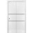 Sliding Closet Bi-fold Doors | Planum 0014 Natural Veneer and Aluminum Strips | Sturdy Tracks Moldings Trims Hardware Set | Wood Solid Bedroom Wardrobe Doors White