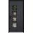 Front Exterior Prehung Aluminum Door / Cynex 6106 Dark Stone / Entry Steel Metal Modern Painted W36"xH80" Right-hand Inswing Dark Stone