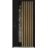 Front Exterior Prehung Aluminum Door / Cynex 6113 Natural Oak / Entry Steel Metal Modern Painted W36"xH80" Left-hand Inswing Natural Oak