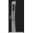 Front Exterior Prehung Aluminum Door / Cynex 6116 Black / Entry Steel Metal Modern Painted W36"xH80" Right-hand Inswing Black