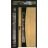 Front Exterior Prehung Aluminum Door / Cynex 6116 Black / Entry Steel Metal Modern Painted W36+14"xH80+14" Right-hand Inswing Natural Oak