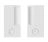 AGB Wave Hidden Handle for Interior Doors for Magnetic Lock, Matte Black, Privacy White Matte