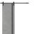 Sliding Barn Door with Hardware | Planum 0011 Concrete and Aluminum Strips | 6.6FT Rail Hangers Sturdy Set | Modern Solid Panel Interior Doors Concrete