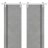 Sliding Double Barn Doors with Hardware | Planum 0016 Concrete and Aluminum Strips | Silver 13FT Rail Hangers Sturdy Set | Modern Solid Panel Interior Hall Bedroom Bathroom Door Concrete