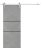 Sliding Barn Door with 6.6ft Hardware | Planum 0014 Natural Veneer and Aluminum Strips | Rail Hangers Sturdy Silver Set | Modern Solid Panel Interior Doors Concrete