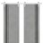 Sliding Double Barn Doors with Hardware | Planum 0011 Concrete and Aluminum Strips | Silver 13FT Rail Hangers Sturdy Set | Modern Solid Panel Interior Hall Bedroom Bathroom Door Concrete