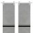 Sliding Double Barn Doors with Hardware | Planum 0012 Oak and Aluminum Strips | Silver 13FT Rail Hangers Sturdy Set | Modern Solid Panel Interior Hall Bedroom Bathroom Door Concrete