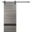Sliding Barn Door with Hardware | Planum 0012 Natural Veneer and Aluminum Strips | 6.6FT Rail Hangers Sturdy Set | Modern Solid Panel Interior Doors Ginger Ash