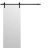 Sliding Barn Door with Hardware | Planum 0770 Painted White Matte | 6.6FT Rail Hangers Sturdy Set | Modern Solid Panel Interior Doors Painted White
