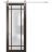 Sturdy Barn Door | Planum 2112 White Silk with Frosted Glass and Aluminum Strips | 6.6FT Silver Rail Hangers Heavy Hardware Set | Modern Solid Panel Interior Doors Chocolate Ash