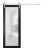 Sturdy Barn Door | Planum 2102 Oak with Frosted Glass | 6.6FT Rail Hangers Heavy Hardware Set | Solid Panel Interior Doors Black Matte