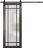 Sturdy Barn Door Frosted Tempered Glass | Planum 2112 White Silk with Frosted Glass and Aluminum Strips | 6.6FT Black Rail Hangers Heavy Hardware Set | Modern Solid Panel Interior Doors Chocolate Ash