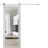 Sturdy Barn Door | Lucia 2666 White Silk with Clear Glass and Aluminum Strips | 6.6FT Silver Rail Hangers Heavy Hardware Set | Modern Solid Panel Interior Doors White