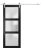 Sturdy Barn Door | Lucia 2552 Oak with Frosted Glass | 6.6FT Rail Hangers Heavy Hardware Set | Solid Panel Interior Doors Black Matte