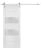 Sturdy Barn Door 2 lites with Hardware | Lucia 4010 White Silk with Frosted Glass | 6.6FT Rail Hangers Heavy Set | Solid Panel Interior Doors White