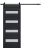 Sturdy Barn Door | Veregio 7455 Antracite with Frosted Glass | 6.6FT Rail Hangers Heavy Hardware Set | Solid Panel Interior Doors Antracite