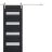Sturdy Barn Door | Veregio 7455 Antracite with Frosted Glass | 6.6FT Silver Rail Hangers Heavy Hardware Set | Solid Panel Interior Doors Antracite