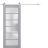Sturdy Barn Door | Veregio 7602 Antracite with Frosted Glass | 6.6FT Silver Rail Hangers Heavy Hardware Set | Solid Panel Interior Doors Matte Grey