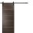 Sliding Barn Door with Hardware | Planum 0020 Ginger Ash | 6.6FT Rail Hangers Sturdy Set | Modern Solid Panel Interior Doors Chocolate Ash