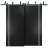 Sliding Closet Barn Bypass Doors | Planum 0310 Ginger Ash and Aluminum Strips | Sturdy Top Mount 6.6ft Rails Hardware Set | Wood Solid Bedroom Wardrobe Doors Black Matte