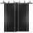 Sliding Closet Barn Bypass Doors with Hardware | Planum 0410 Matte Black | Sturdy 6.6ft Rails Hardware Set | Modern Wood Solid Bedroom Wardrobe Doors  Black Matte