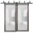 Sliding Closet Barn Bypass Doors with Hardware | Planum 2102 White Silk with Frosted Glass | Sturdy 6.6ft Rails Hardware Set | Modern Wood Solid Bedroom Wardrobe Doors  Ginger Ash