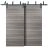 Barn Bypass Doors with 6.6ft Hardware | Planum 0020 Grey Oak | Sturdy Heavy Duty Rails Kit Steel Set | Double Sliding Door Ginger Ash