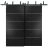 Barn Bypass Doors with 6.6ft Hardware | Planum 0020 Grey Oak | Sturdy Heavy Duty Rails Kit Steel Set | Double Sliding Door Black Matte