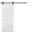 Sliding Barn Door with Hardware | Planum 0020 Ginger Ash | 6.6FT Rail Hangers Sturdy Set | Modern Solid Panel Interior Doors White