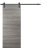 Sliding Barn Door with Hardware | Planum 0010 Primed | 6.6FT Rail Hangers Sturdy Set | Modern Solid Panel Interior Doors Ginger Ash