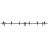 Barn Sliding Hardware Kit Track Rail Set-6.6FT Bypass Barn-Brushed Nickel Black Matte
