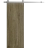 Modern Barn Door 18 x 80 inches | BASIC 3001 Walnut Franko | 6.6FT Silver Rail Track Heavy Hardware Set | Solid Panel Interior Doors Antique Oak
