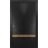 Sliding Closet Bi-fold Doors | Planum 2010 Chocolate Ash and Aluminum Strips | Sturdy Tracks Moldings Trims Hardware Set | Wood Solid Bedroom Wardrobe Doors Black Matte