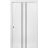 Sliding Closet Bi-fold Doors | Planum 0016 Walnut and Aluminum Strips | Sturdy Tracks Moldings Trims Hardware Set | Wood Solid Bedroom Wardrobe Doors White