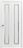 Sliding Closet Bi-fold Doors | Planum 0888 Painted White with Frosted Glass | Sturdy Tracks Moldings Trims Hardware Set | Wood Solid Bedroom Wardrobe Doors  Painted White