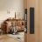 Pocket door lock with a hidden handle design - Black Black