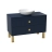Modern Free Standing Bathroom Vanity with Washbasin | Dune Blue Matte Collection | Non-Toxic Fire-Resistant MDF-40" Blue Matte