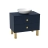 Modern Free Standing Bathroom Vanity with Washbasin | Dune Black Matte Collection | Non-Toxic Fire-Resistant MDF Blue Matte