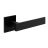 Door Euro Handle ANIK BRILLIANT02 for Magnetic Lock, Antique Satin Gold, Passage Black