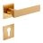 Door Euro Handle ANIK BRILLIANT02 for Magnetic Lock, Black, Entry Antique Satin Gold