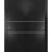 Sliding Closet Bypass Doors with Hardware | Planum 0110 Matte Black and Aluminum Strips | Sturdy Rails Moldings Trims Hardware Set | Modern Wood Solid Bedroom Wardrobe Doors Black Matte