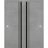 Sliding Closet Bypass Doors | Planum 0011 Walnut and Aluminum Strips | Sturdy Rails Moldings Trims Hardware Set | Wood Solid Bedroom Wardrobe Doors Concrete