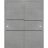 Sliding Closet Bypass Doors | Planum 0014 White Silk and Aluminum Strips | Sturdy Top Mount Rails Moldings Trims Hardware Set | Wood Solid Bedroom Wardrobe Doors Concrete