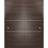 Sliding Closet Bypass Doors with Hardware | Planum 0110 Matte Black and Aluminum Strips | Sturdy Rails Moldings Trims Hardware Set | Modern Wood Solid Bedroom Wardrobe Doors Chocolate Ash