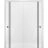 Sliding Closet Bypass Doors | Planum 0016 Oak and Aluminum Strips | Sturdy Rails Moldings Trims Hardware Set | Wood Solid Bedroom Wardrobe Doors White