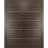 Sliding Closet Bypass Doors with hardware | Planum 0020 Chocolate Ash | Sturdy Rails Moldings Trims Hardware Set | Modern Wood Solid Bedroom Wardrobe Doors Chocolate Ash