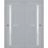 Sliding Closet Bypass Doors | Veregio 7288 Antracite with Frosted Glass | Sturdy Rails Moldings Trims Hardware Set | Wood Solid Bedroom Wardrobe Doors  Matte Grey