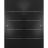 Sliding Closet Bypass Doors with hardware | Planum 0020 Chocolate Ash | Sturdy Rails Moldings Trims Hardware Set | Modern Wood Solid Bedroom Wardrobe Doors Black Matte
