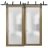 Sliding Closet Frosted Glass Barn Bypass Doors with Hardware | Planum 2102 Honey Ash | Sturdy 6.6ft Rails Hardware Set | Modern Wood Solid Bedroom Wardrobe Doors -36" x 84" (2* 18x84) Honey Ash